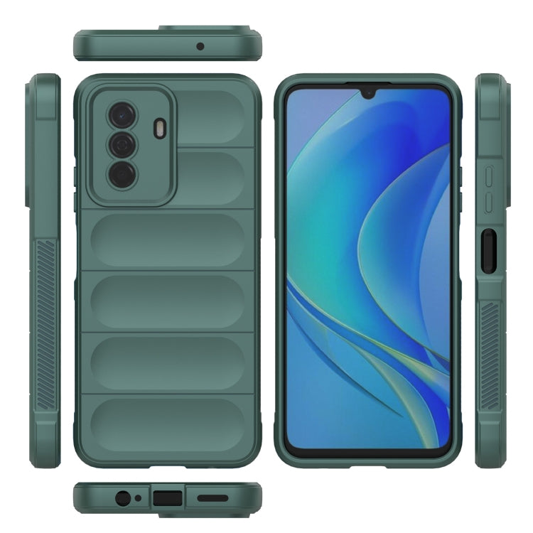 For Huawei Enjoy 50 4G / Nova Y70 Magic Shield TPU + Flannel Phone Case(Dark Blue) - Huawei Cases by buy2fix | Online Shopping UK | buy2fix