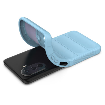 For Huawei Enjoy 50 4G / Nova Y70 Magic Shield TPU + Flannel Phone Case(Dark Blue) - Huawei Cases by buy2fix | Online Shopping UK | buy2fix