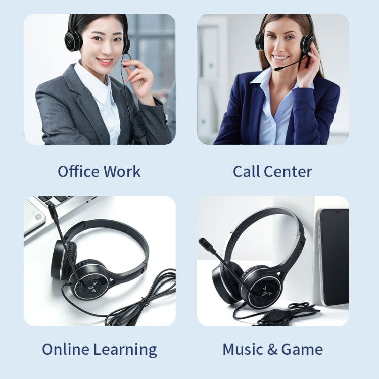 SOYTO SY-G30C Long Microphone Wired Noise Cancelling Ergonomic Gaming Headset, Interface:3.5mm(Black) by SOYTO