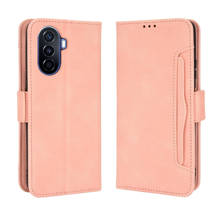 For Huawei nova Y70 / nova Y70 Plus Skin Feel Calf Texture Card Slots Leather Phone Case(Pink) - Huawei Cases by buy2fix | Online Shopping UK | buy2fix