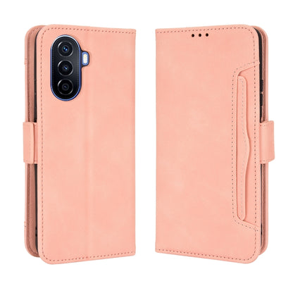 For Huawei nova Y70 / nova Y70 Plus Skin Feel Calf Texture Card Slots Leather Phone Case(Pink) - Huawei Cases by buy2fix | Online Shopping UK | buy2fix