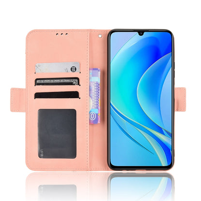 For Huawei nova Y70 / nova Y70 Plus Skin Feel Calf Texture Card Slots Leather Phone Case(Pink) - Huawei Cases by buy2fix | Online Shopping UK | buy2fix