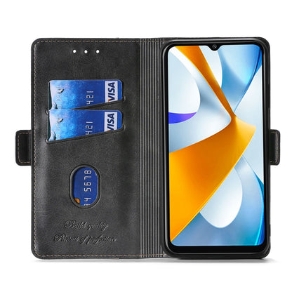 For Huawei nova 10 Contrast Color Side Buckle Leather Phone Case(Blue+Grey) - Huawei Cases by buy2fix | Online Shopping UK | buy2fix