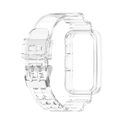 For Huawei Watch Fit 2 Integrated Transparent Silicone Watch Band(Transparent White) by buy2fix