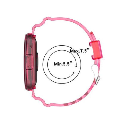 For Huawei Watch Fit 2 Integrated Transparent Silicone Watch Band(Transparent White) by buy2fix