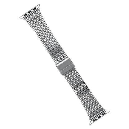 Steel Watch Band For Apple Watch Ultra 49mm&Watch Ultra 2 49mm / Series 9&8&7 45mm / SE 3&SE 2&6&SE&5&4 44mm / 3&2&1 42mm(Silver and Rose Gold) by buy2fix