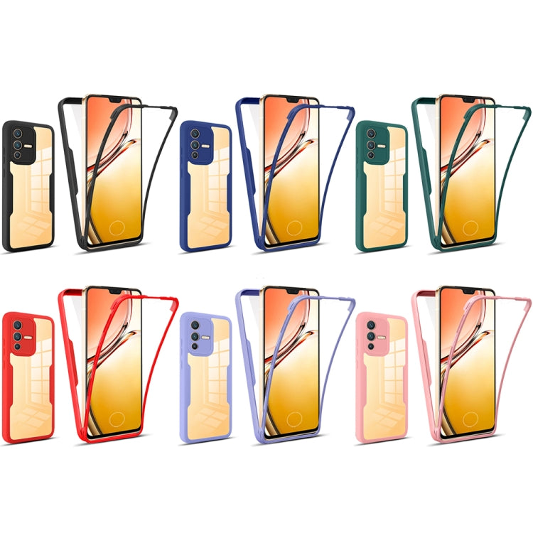 For vivo V23 5G 360 Degrees Full Coverage Phone Case(Purple) - vivo Cases by buy2fix | Online Shopping UK | buy2fix