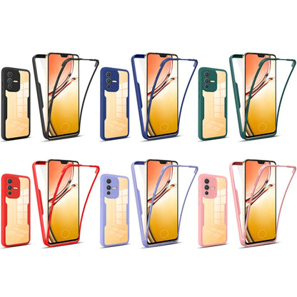 For vivo V23 5G 360 Degrees Full Coverage Phone Case(Purple) - vivo Cases by buy2fix | Online Shopping UK | buy2fix