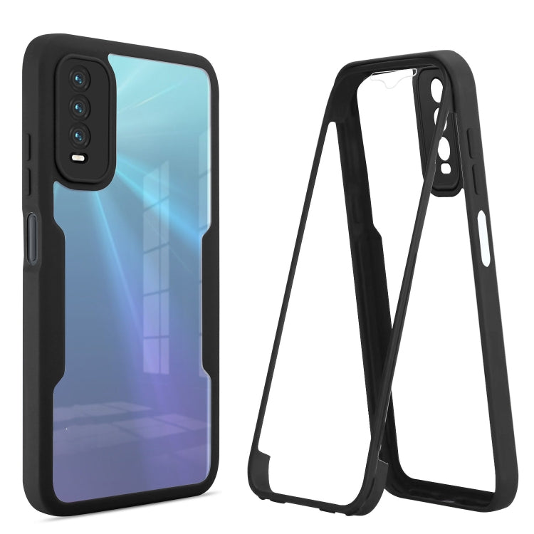 For vivo Y20 360 Degrees Full Coverage Phone Case(Black) - vivo Cases by buy2fix | Online Shopping UK | buy2fix