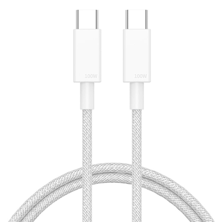 100W USB-C / Type-C to USB-C / Type-C Fast Charging Data Cable, Length:0.5m(White) by buy2fix
