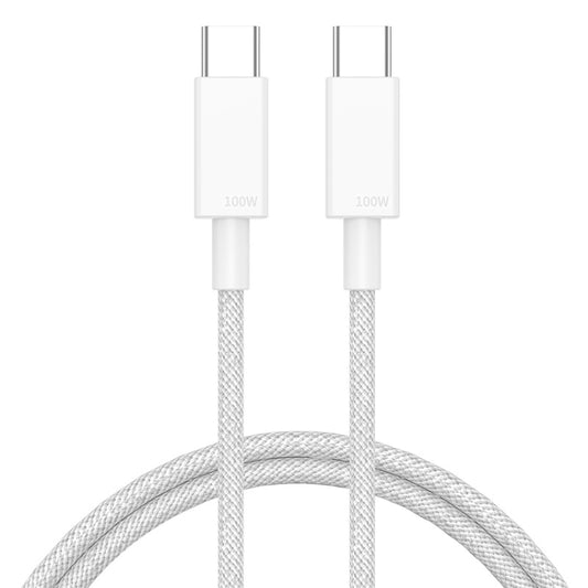100W USB-C / Type-C to USB-C / Type-C Fast Charging Data Cable, Length:0.5m(White) by buy2fix