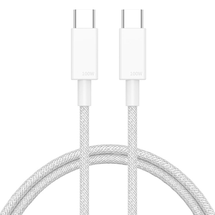 100W USB-C / Type-C to USB-C / Type-C Fast Charging Data Cable, Length:1m(White) by buy2fix
