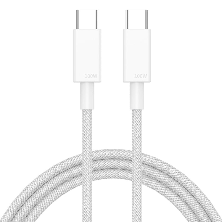 100W USB-C / Type-C to USB-C / Type-C Fast Charging Data Cable, Length:2m(White) by buy2fix