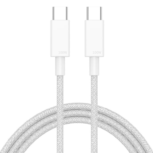 100W USB-C / Type-C to USB-C / Type-C Fast Charging Data Cable, Length:2m(White) by buy2fix