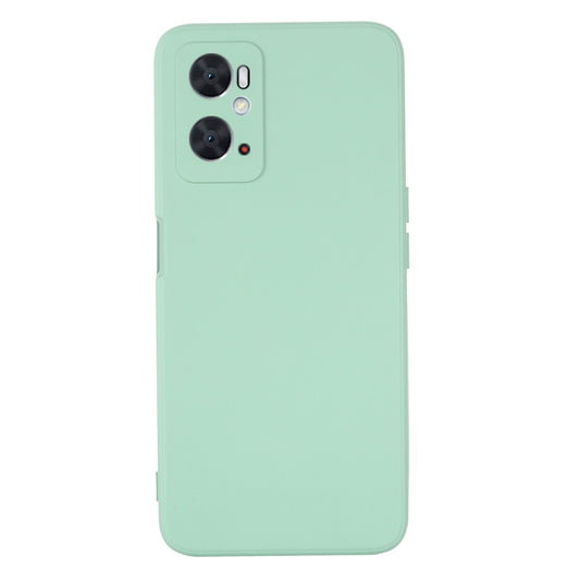 For OPPO A36 / A76 / A96 4G Pure Color Liquid Silicone Shockproof Phone Case(Green) - OPPO Cases by buy2fix | Online Shopping UK | buy2fix