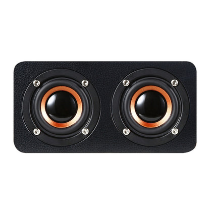 M5 Multifunctional Desktop Wooden Bluetooth Speaker Wireless Loudspeaker(Black) - Desktop Speaker by buy2fix | Online Shopping UK | buy2fix