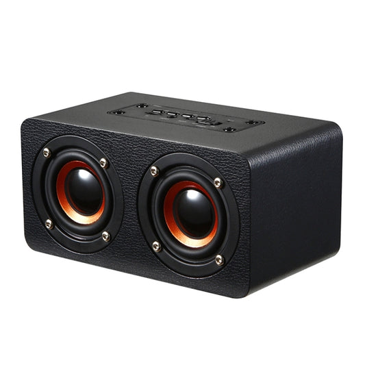 M5 Multifunctional Desktop Wooden Bluetooth Speaker Wireless Loudspeaker(Black) - Desktop Speaker by buy2fix | Online Shopping UK | buy2fix