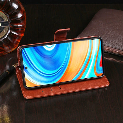 For Xiaomi Redmi Note 9 Pro idewei Crazy Horse Texture Horizontal Flip Leather Case with Holder & Card Slots & Wallet(Yellow) - Xiaomi Cases by idewei | Online Shopping UK | buy2fix