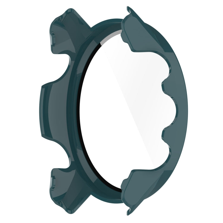For Garmin Forerunner 955 PC Tempered Film Full Body Watch Case(Pine Needle Green) - Watch Cases by buy2fix | Online Shopping UK | buy2fix