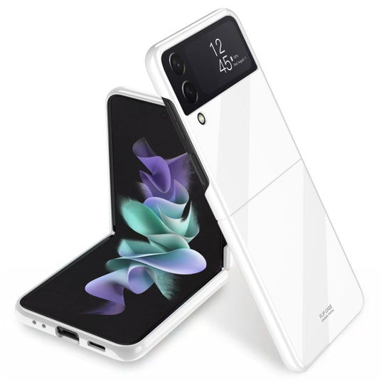 Pour Samsung Galaxy Z Flip4 Bright Piano Paint Étui de protection pour téléphone (blanc)