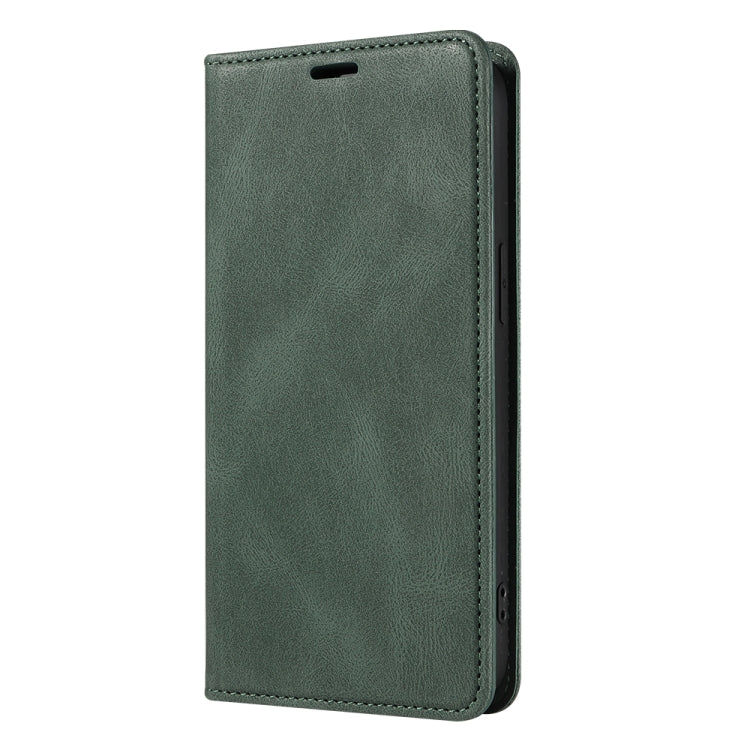 For Samsung Galaxy S22+ 5G Wristband Magnetic Leather Phone Case(Green) - Galaxy S22+ 5G Cases by buy2fix | Online Shopping UK | buy2fix
