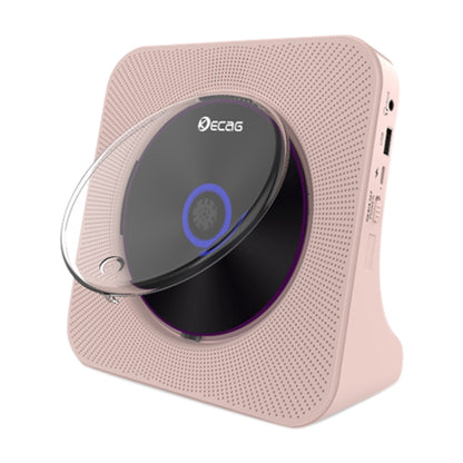 Kecag KC-806 2A Retro Bluetooth Music Disc Album CD Player, Specification:Plug-in Version(Pink) - DVD & LCD Player by Kecag | Online Shopping UK | buy2fix