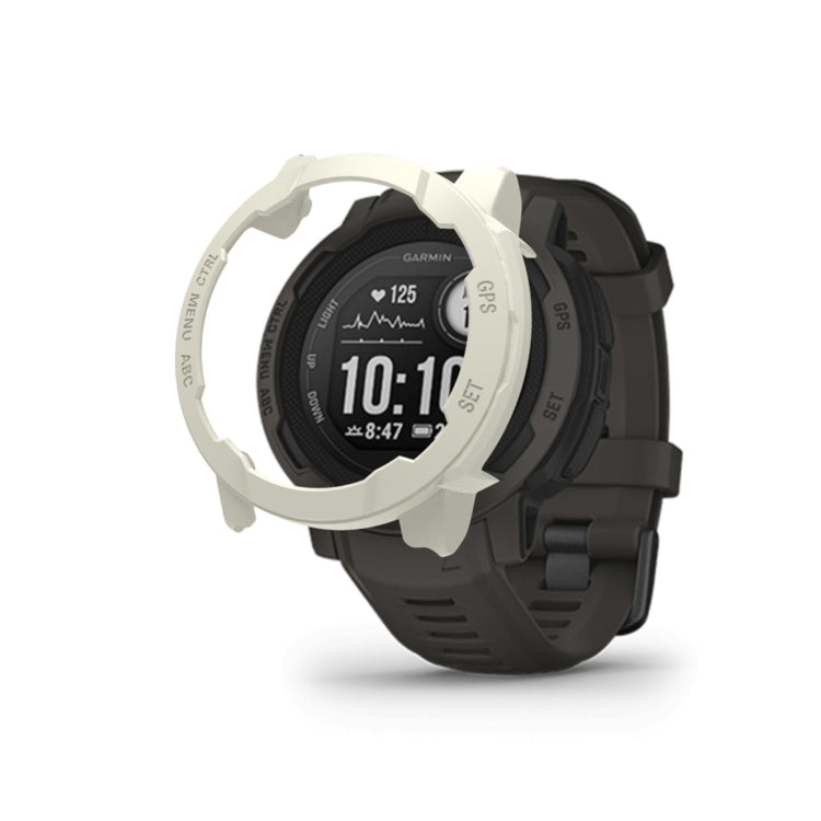 For Garmin Instinct 2S PC Frame Half-pack Watch Case(Ivory) - Watch Cases by buy2fix | Online Shopping UK | buy2fix