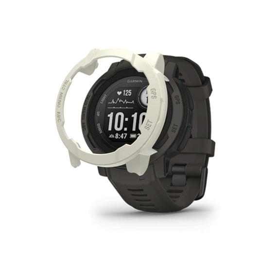 For Garmin Instinct 2S PC Frame Half-pack Watch Case(Ivory) - Watch Cases by buy2fix | Online Shopping UK | buy2fix