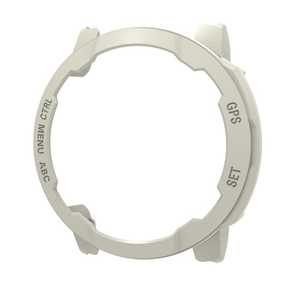 For Garmin Instinct 2S PC Frame Half-pack Watch Case(Ivory) - Watch Cases by buy2fix | Online Shopping UK | buy2fix