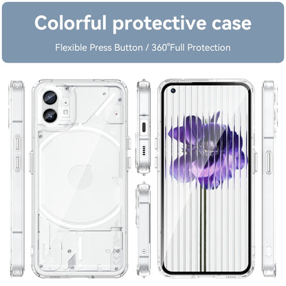For Nothing Phone 1 Colorful Series Acrylic + TPU Phone Case(Transparent) - Nothing Cases by buy2fix | Online Shopping UK | buy2fix