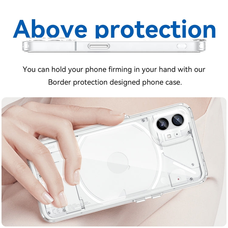 For Nothing Phone 1 Colorful Series Acrylic + TPU Phone Case(Transparent) - Nothing Cases by buy2fix | Online Shopping UK | buy2fix