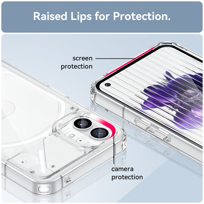 For Nothing Phone 1 Colorful Series Acrylic + TPU Phone Case(Transparent) - Nothing Cases by buy2fix | Online Shopping UK | buy2fix