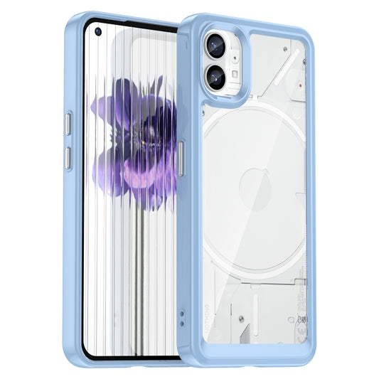For Nothing Phone 1 Colorful Series Acrylic + TPU Phone Case(Blue) - Nothing Cases by buy2fix | Online Shopping UK | buy2fix