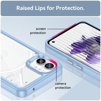 For Nothing Phone 1 Colorful Series Acrylic + TPU Phone Case(Blue) - Nothing Cases by buy2fix | Online Shopping UK | buy2fix