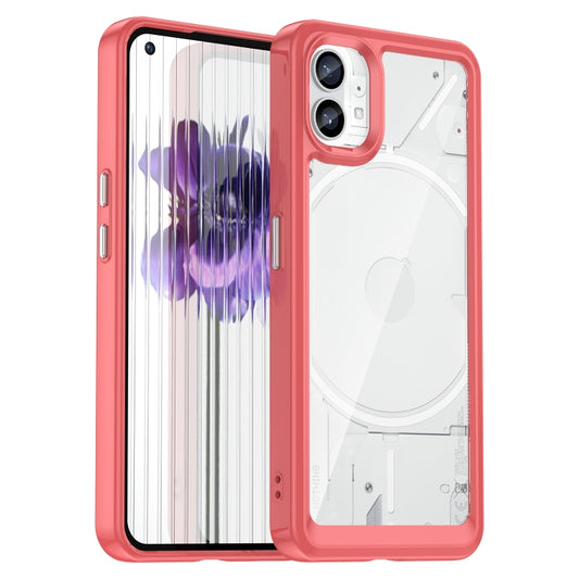 For Nothing Phone 1 Colorful Series Acrylic + TPU Phone Case(Red) - Nothing Cases by buy2fix | Online Shopping UK | buy2fix