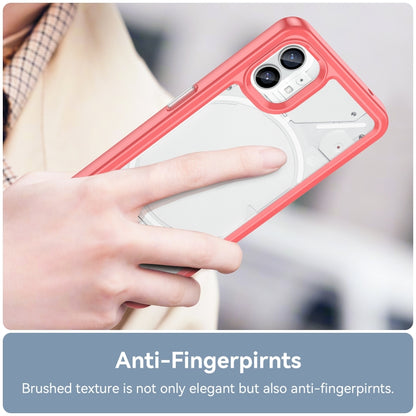For Nothing Phone 1 Colorful Series Acrylic + TPU Phone Case(Red) - Nothing Cases by buy2fix | Online Shopping UK | buy2fix