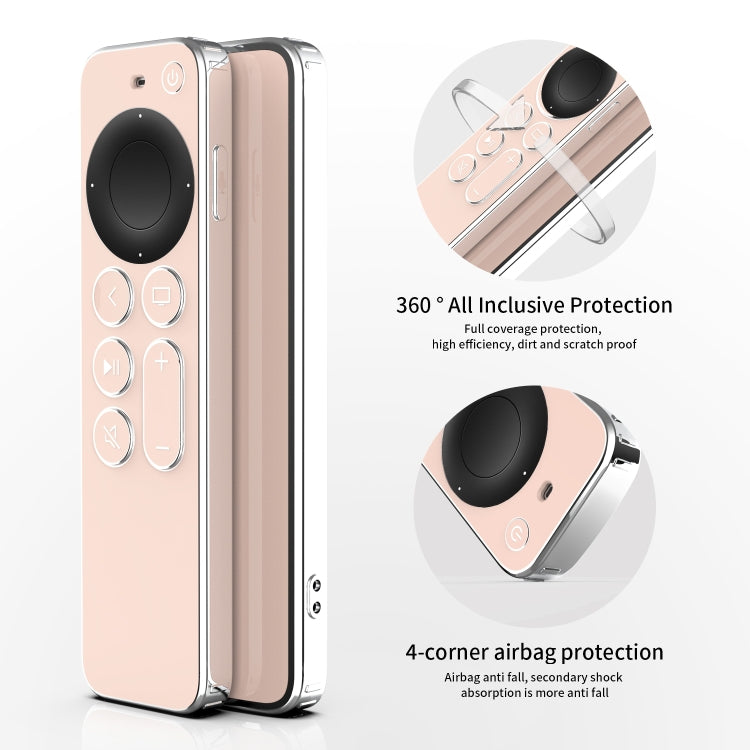 TPU Protective Case For Apple TV 4K 4th Siri Remote Control(Pink) - Apple TV Accessories by buy2fix | Online Shopping UK | buy2fix