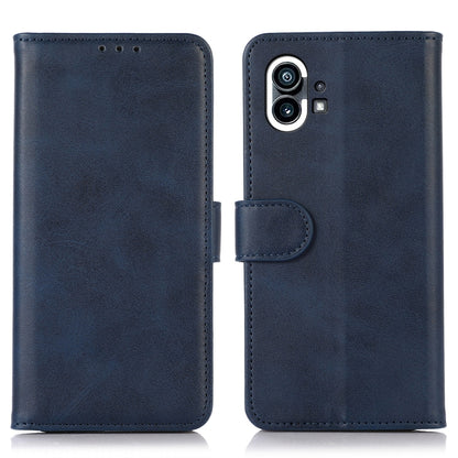 For Nothing Phone 1 Cow Texture Leather Phone Case(Blue) - Nothing Cases by buy2fix | Online Shopping UK | buy2fix