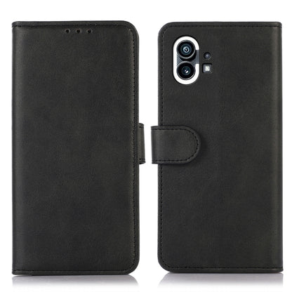 For Nothing Phone 1 Cow Texture Leather Phone Case(Black) - Nothing Cases by buy2fix | Online Shopping UK | buy2fix