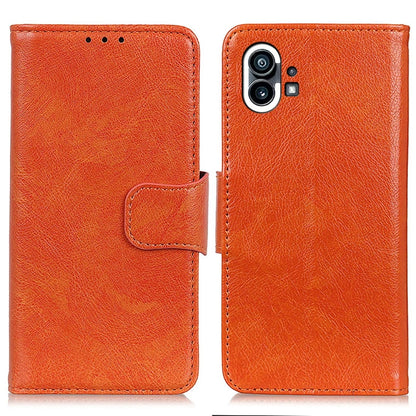 For Nothing Phone 1 Nappa Texture Horizontal Flip Leather Phone Case(Orange) - Nothing Cases by buy2fix | Online Shopping UK | buy2fix