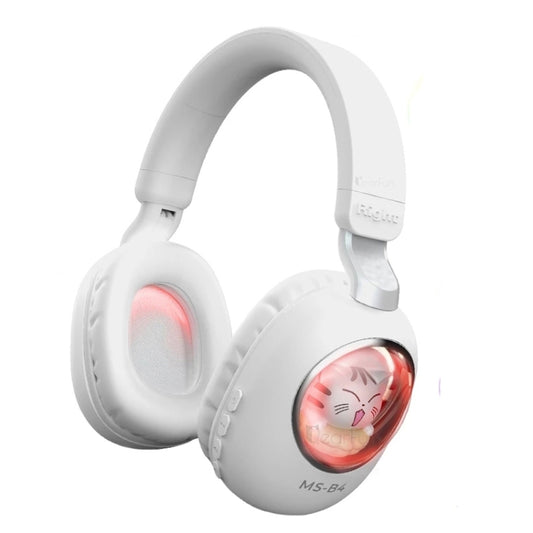 B4 RGB Cartoon Stereo Headset Wireless Bluetooth Headphones(Cat) - Headset & Headphone by buy2fix | Online Shopping UK | buy2fix