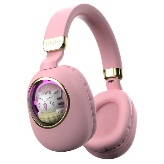 B4 RGB Cartoon Stereo Headset Wireless Bluetooth Headphones (Pink) - Headset & Headphone by buy2fix | Online Shopping UK | buy2fix