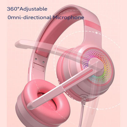 Y20 LED Bass Stereo PC Wired Gaming Headset with Microphone(Black) by buy2fix