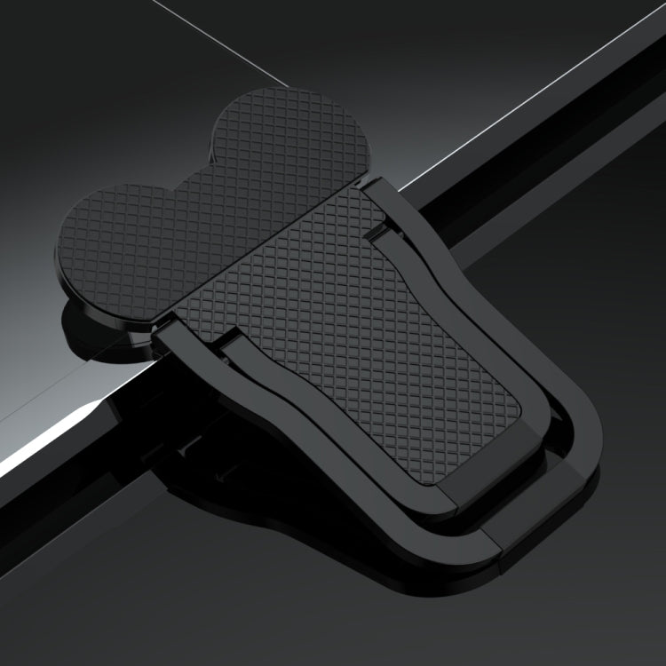 2 PCS Metal Foldable Laptop Stand Bracket(Black) - Laptop Stand by buy2fix | Online Shopping UK | buy2fix