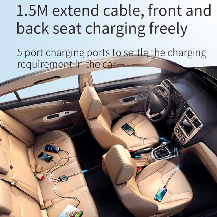 SC03 76W Output PD / QC3.0 Fast Charge Extended Car Charger - Car Charger by buy2fix | Online Shopping UK | buy2fix