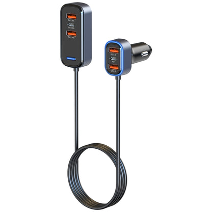 SC05 65.5W 6 in 1 PD / QC3.0 Fast Charge Extended Car Charger - Car Charger by buy2fix | Online Shopping UK | buy2fix