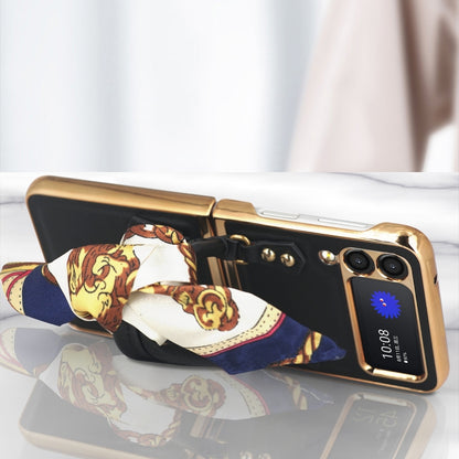 For Samsung Galaxy Z Flip3 5G Handbag Design Leather + PC Phone Case(Black) by buy2fix