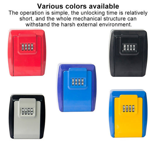 G12 Nail Free Installation Password Key Storage Box(Red) - Safety Box by buy2fix | Online Shopping UK | buy2fix