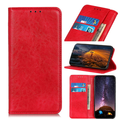 For Nothing Phone 1 Magnetic Crazy Horse Texture Leather Phone Case(Red) - Nothing Cases by buy2fix | Online Shopping UK | buy2fix