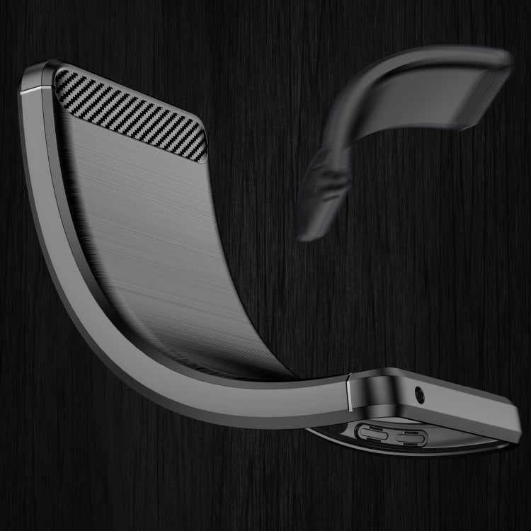 For Xiaomi Poco X4 Pro 5G Brushed Texture Carbon Fiber TPU Phone Case(Black) by buy2fix